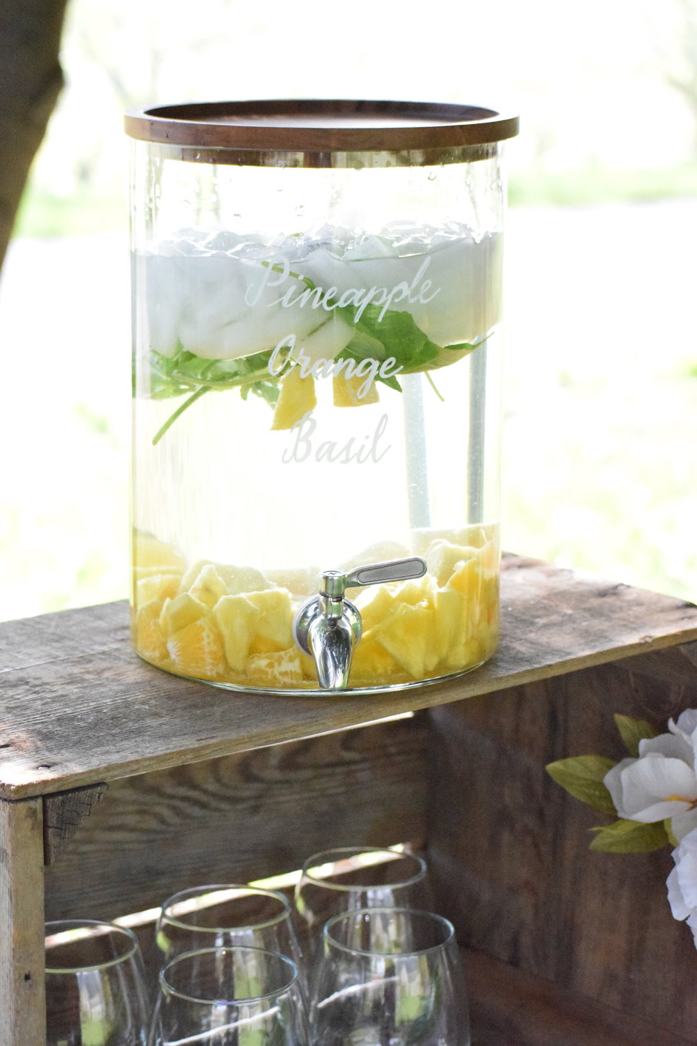 Glass Drink Dispenser — Vintage Rental Co.