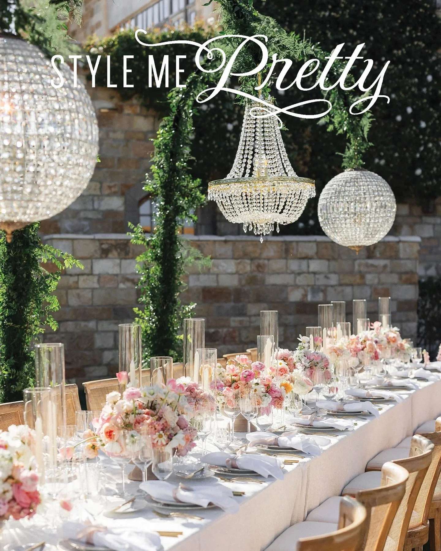 We are so excited to share @missdiamondring and @paulforq&rsquo;s wedding featured on the front page of @stylemepretty. A dream day @sunstonevilla with an abundance of florals by @knotjustflowers, live entertainment by @danielmorrismusic @moseslinmus