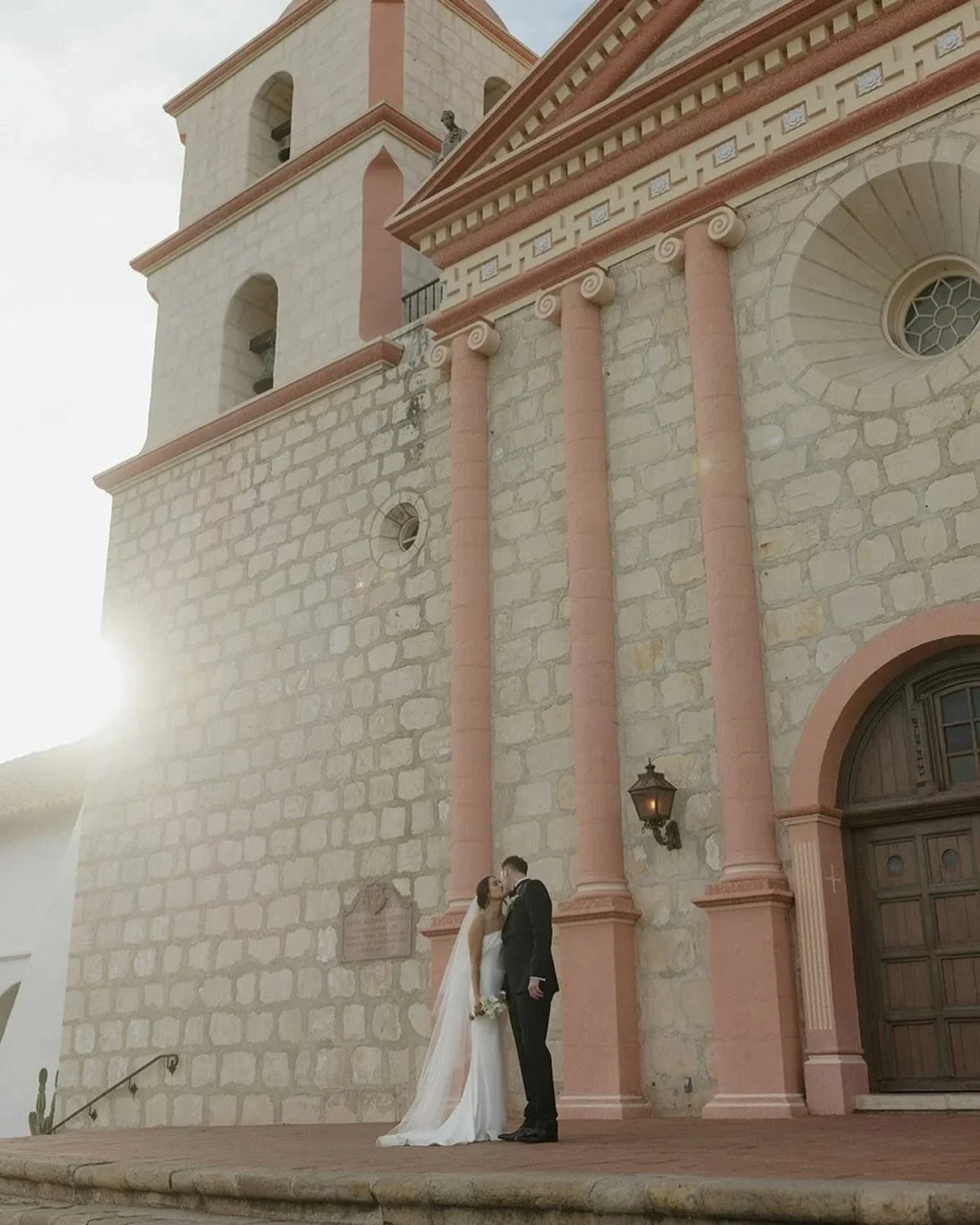 Golden hour at the Old Mission Santa Barbara with @alibeckphoto.