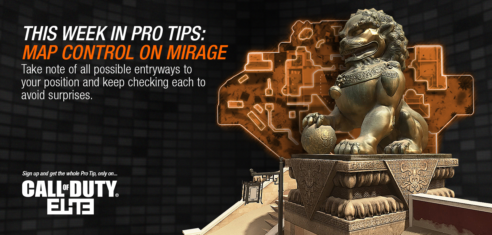 "Pro Tips: Mirage" Call of Duty ELITE Web Banner Series