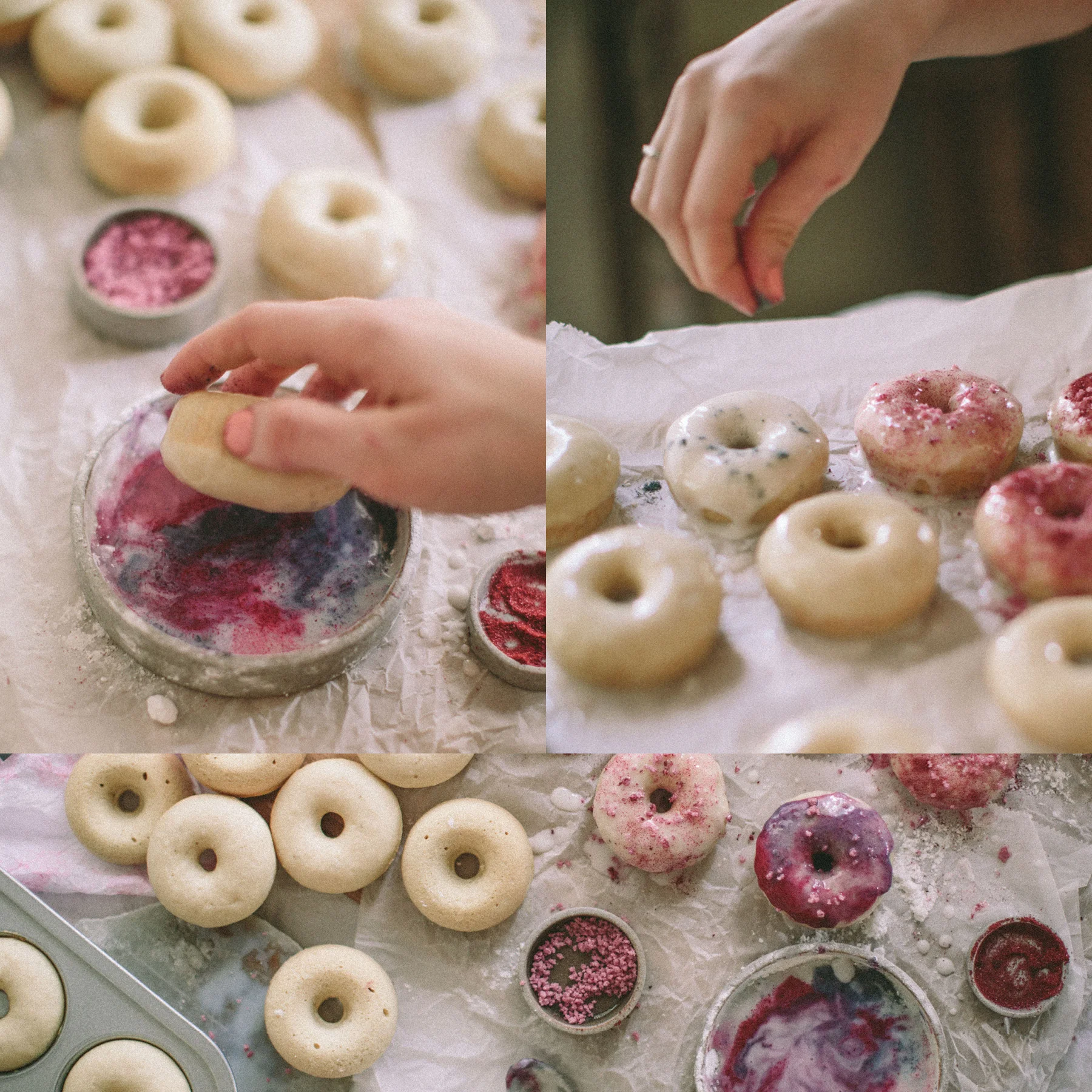 Rose Baked Donuts with Superfood + Dark Chocolate Glaze ( Vegan) — The Eternal Child.