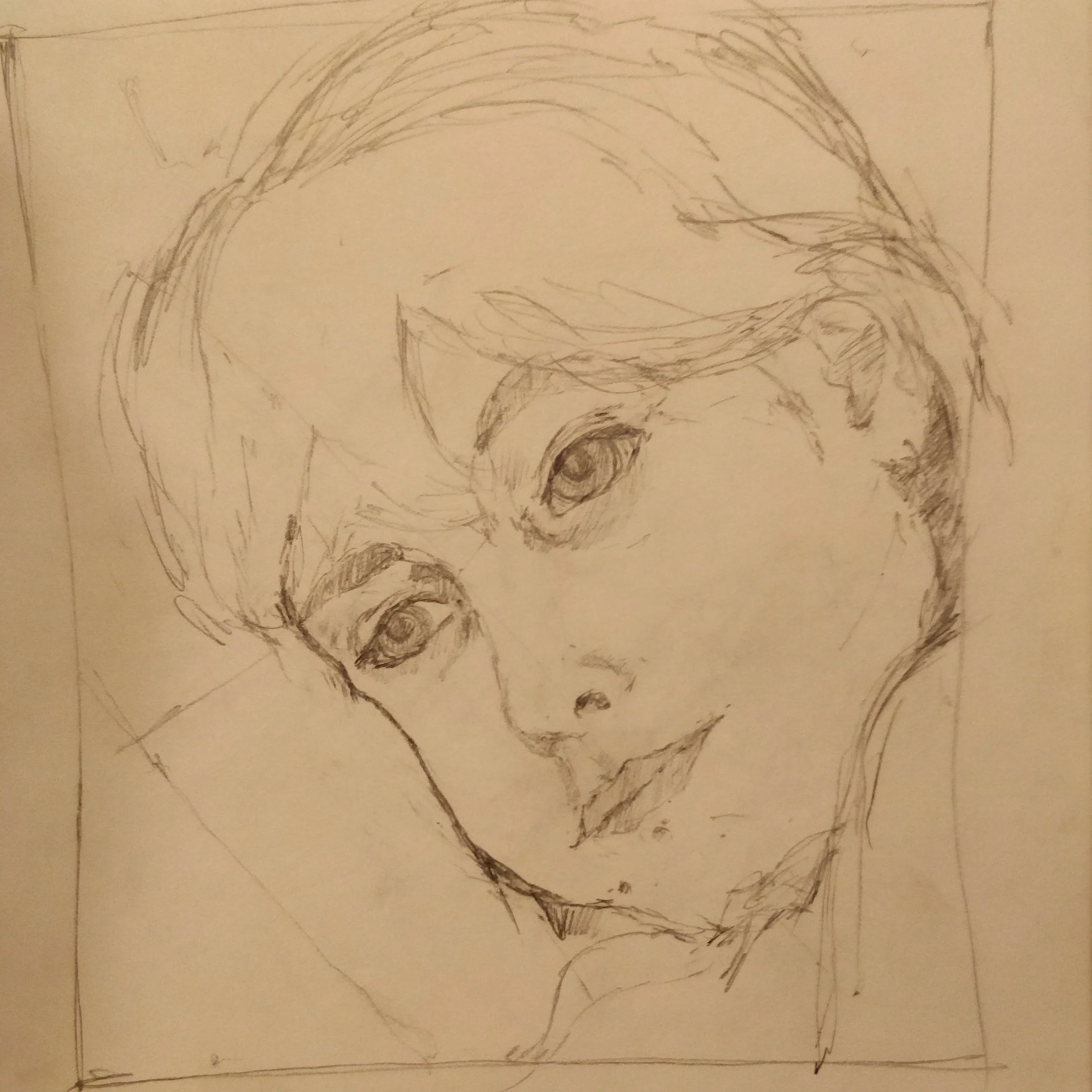 A drawing of my sister I did back in High School.