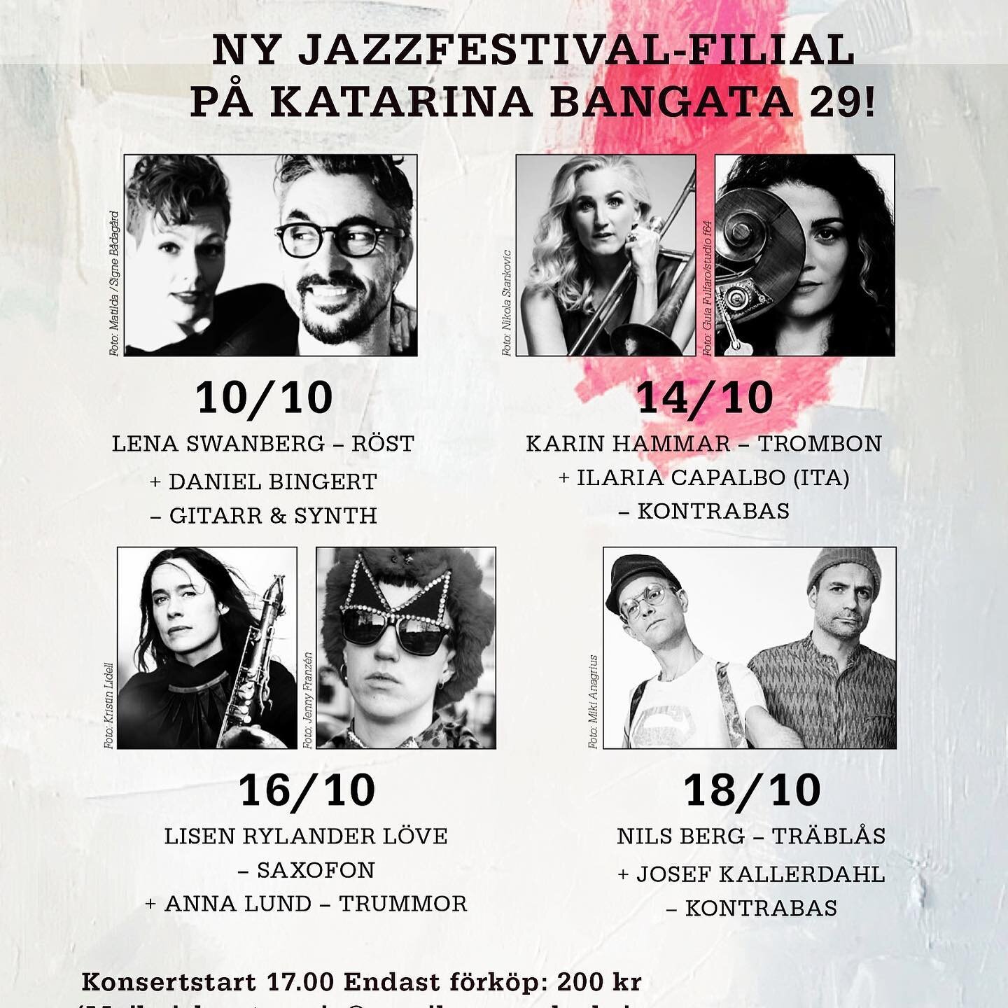 Sold out!!🙀 galleri-dou-konserter @stockholmjazzfestival #jazzenlever