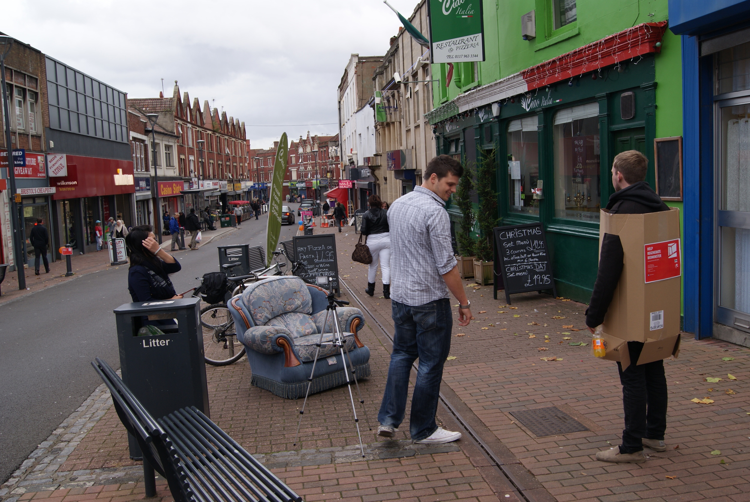 UWE MArch students use street interventions to connect with the community.