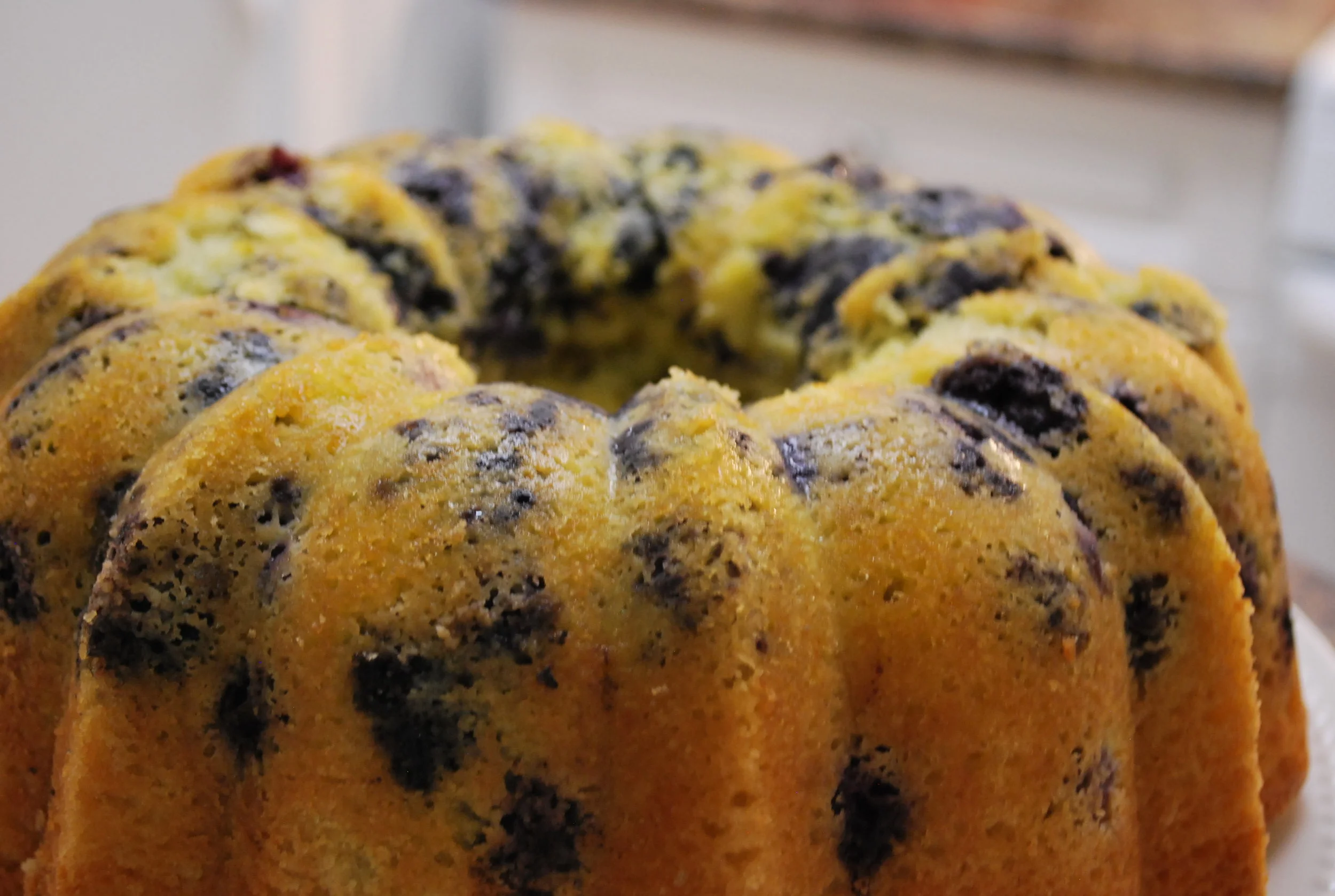 Orange Blueberry Pound Bundt Cake