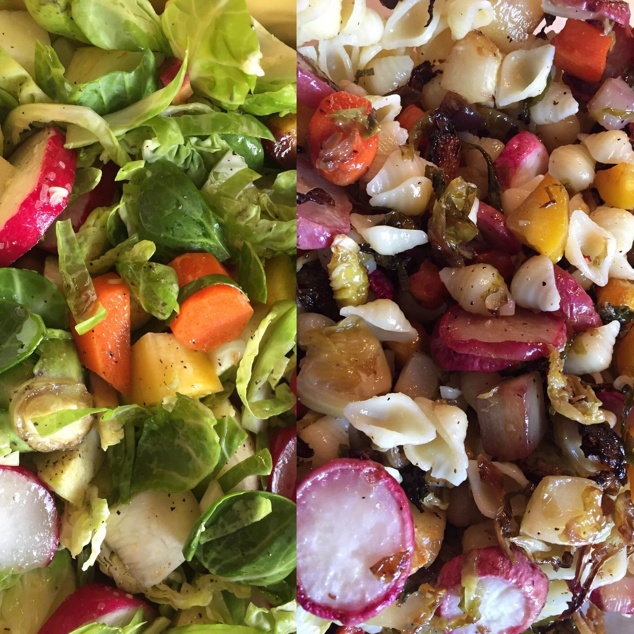 Roasted Vegetables Pasta Salad