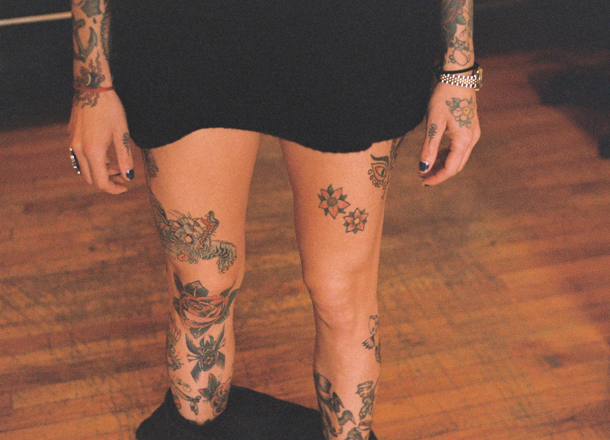 Tattooer Virgina Elwood of Saved Brooklyn, shot for VICE