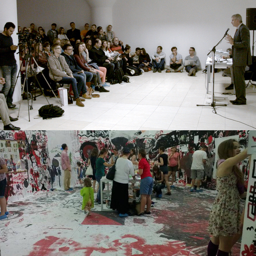 New opening of Visual Culture Research Center, lecture by Timothy Snyder, Kiev, 18 October 2014; Draftsmen's Congress at the National Art Museum of Ukraine, Kiev, 18 May - 8 June 2013.