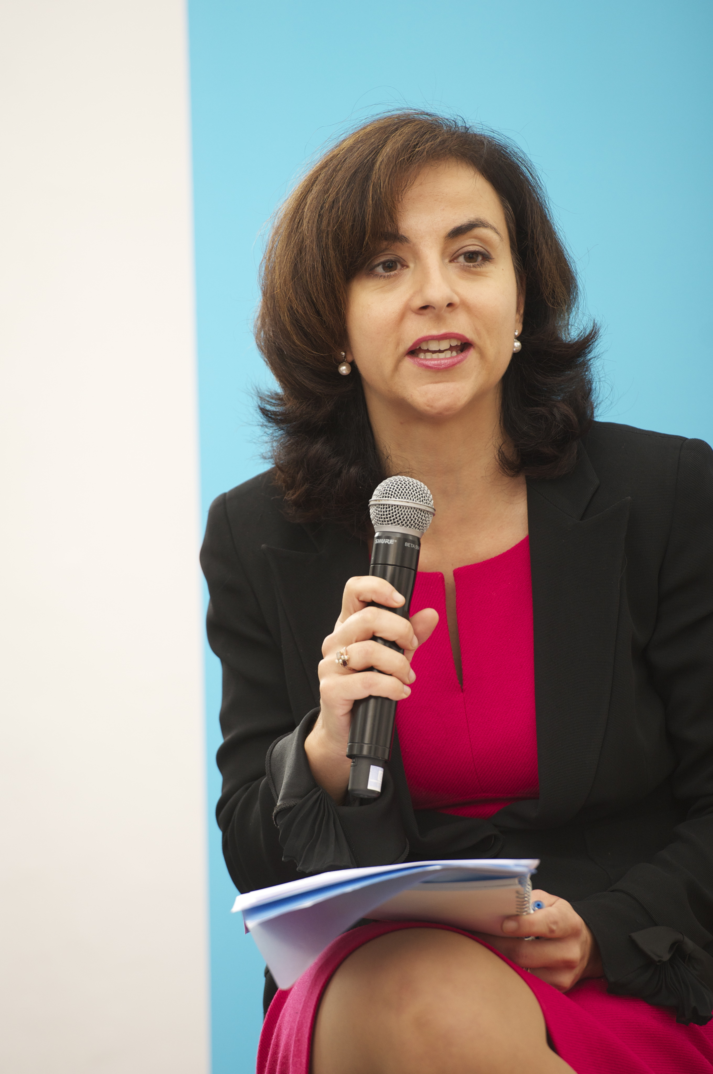  Vanessa Mock at the&nbsp;Historic Speech debate at BOZAR.&nbsp;Photo ©Yves Gervais 