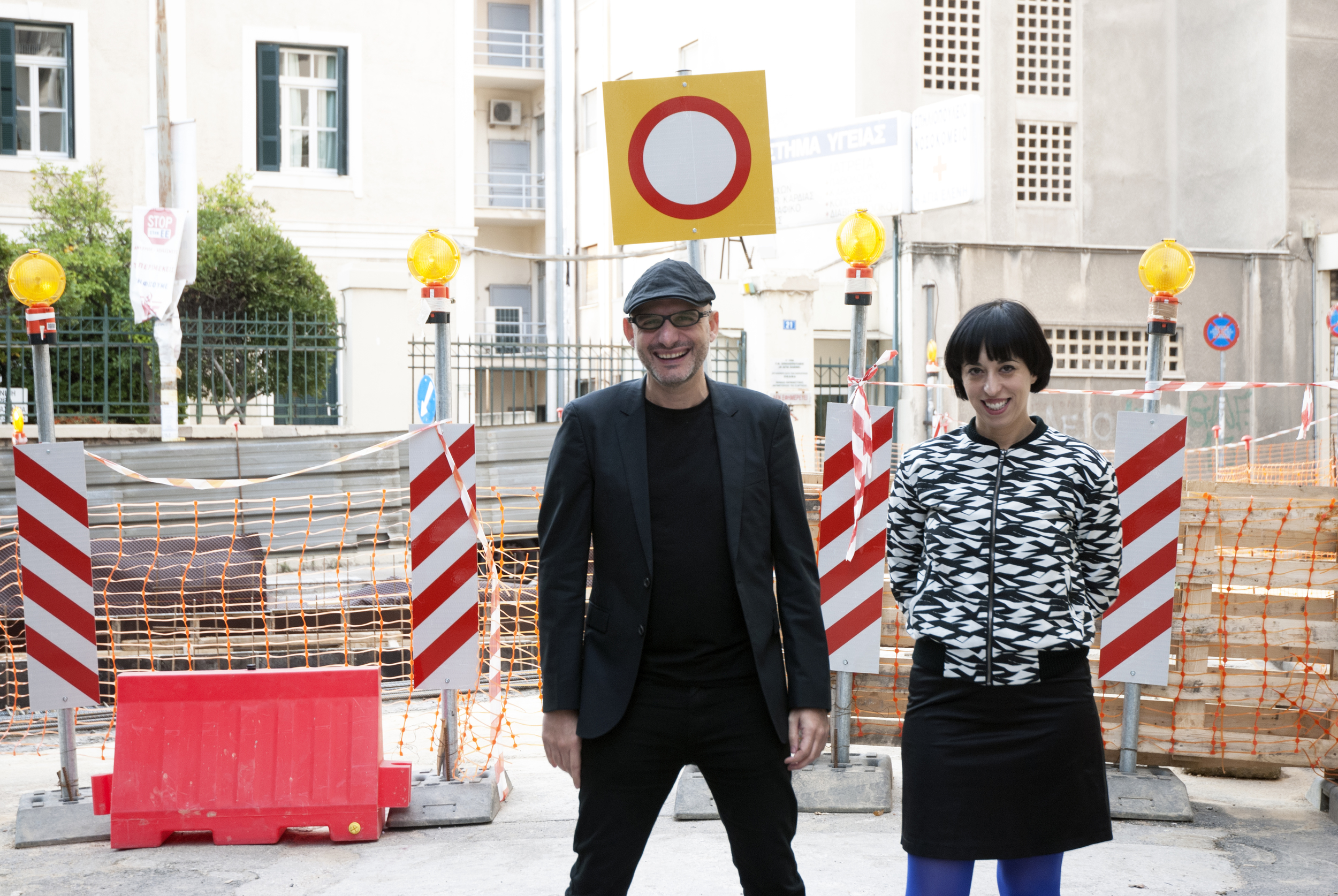 Athens Biennale co-founders Poka-Yio & Xenia Kalpaktsoglou. Photo ©Spyros Staveris