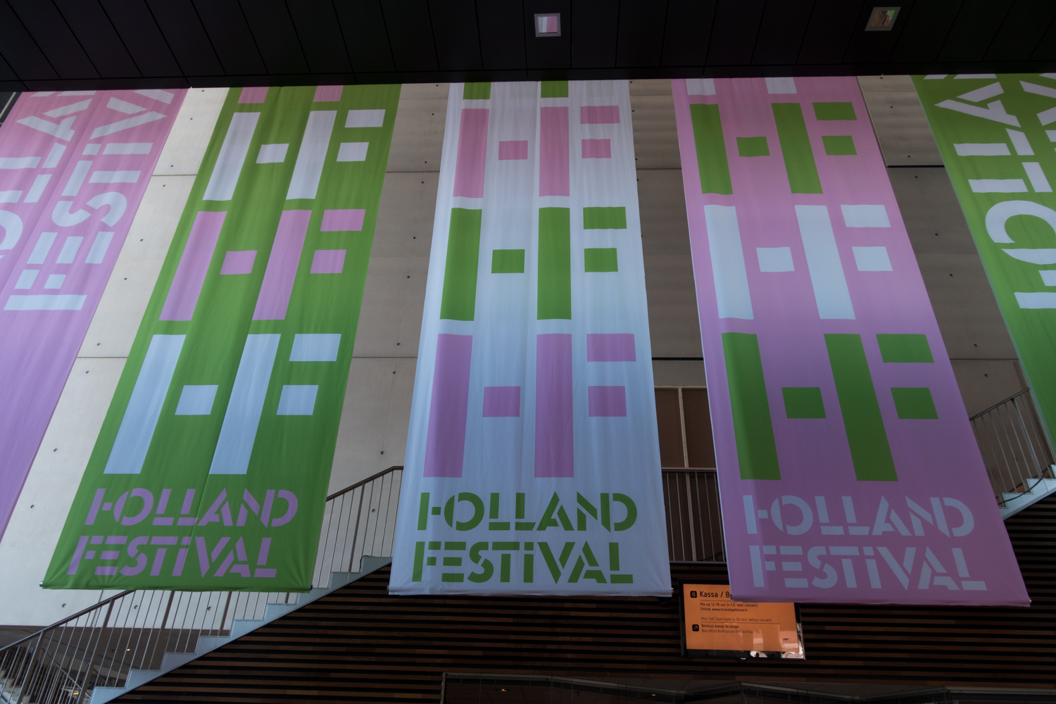   Inside the Muziekgebouw aan 't IJ during the Holland Festival in June 2015. Photo by Canan Marasligil  