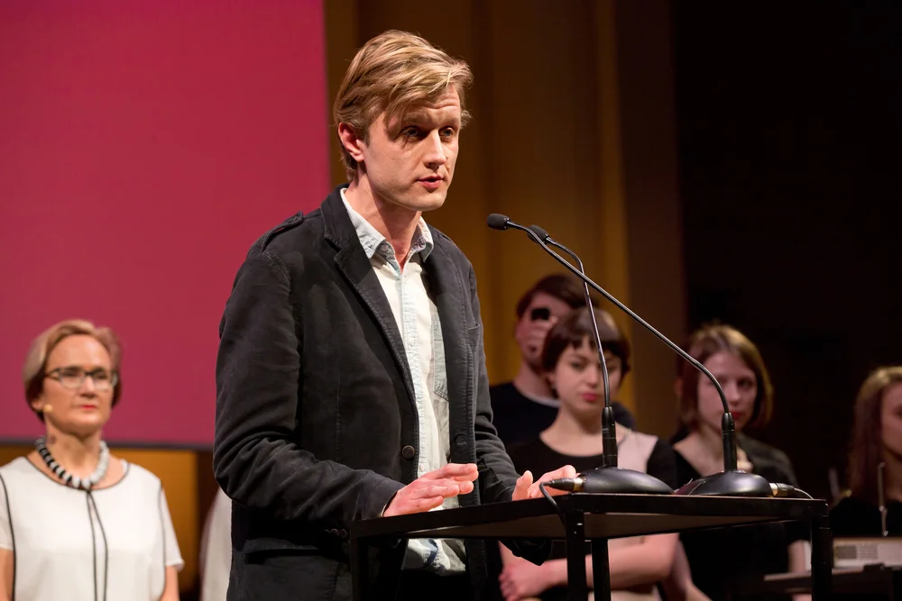 Vasyl Cherepanyn at the 2015 ECF Princess Margriet Award for Culture. Photo by Maarten van Haaff.