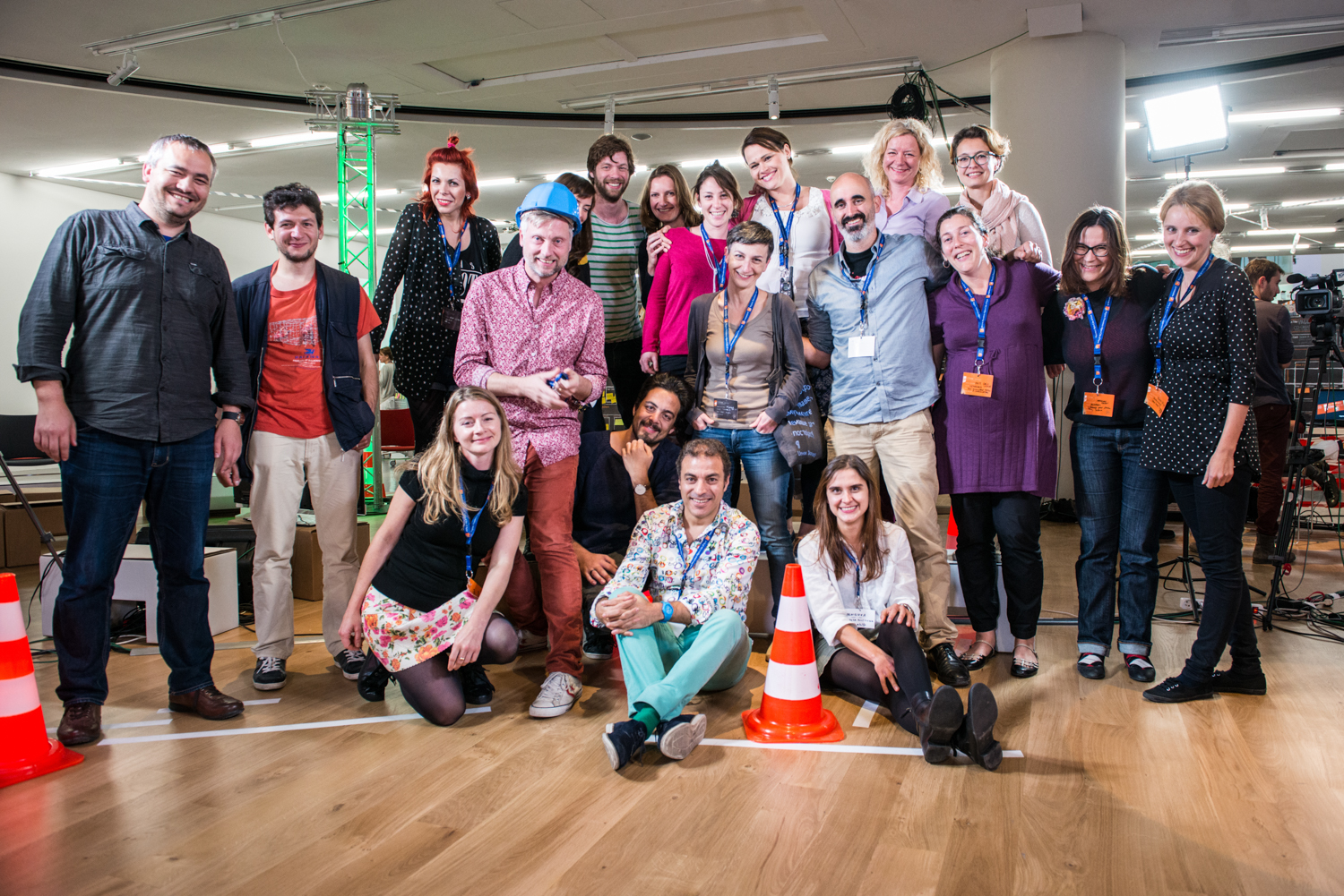 Members of the Connected Action for the Commons network at the first Idea Camp in Marseille, 2014. Photo by Cedric Moulard. 