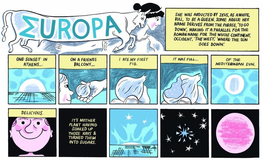 A fragment from Daniel Locke's 2-page comic made as part of the Reframe project ECF supported in 2013.