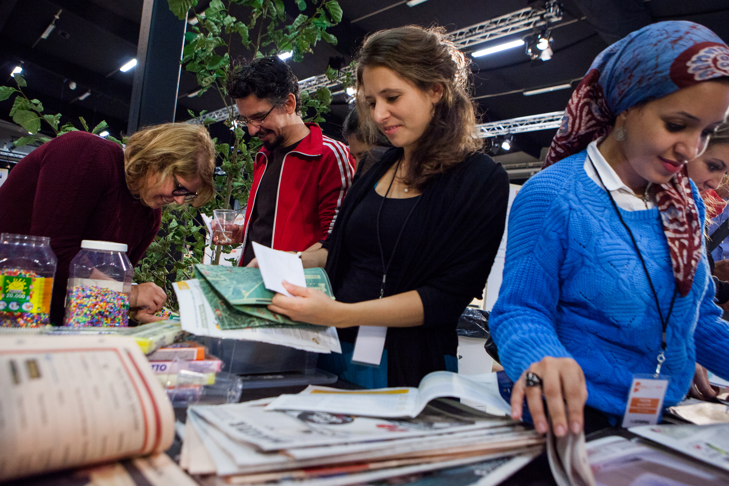 Bea Varnai (centre) at the Idea Camp 2015. Photo by Julio Albarrán.