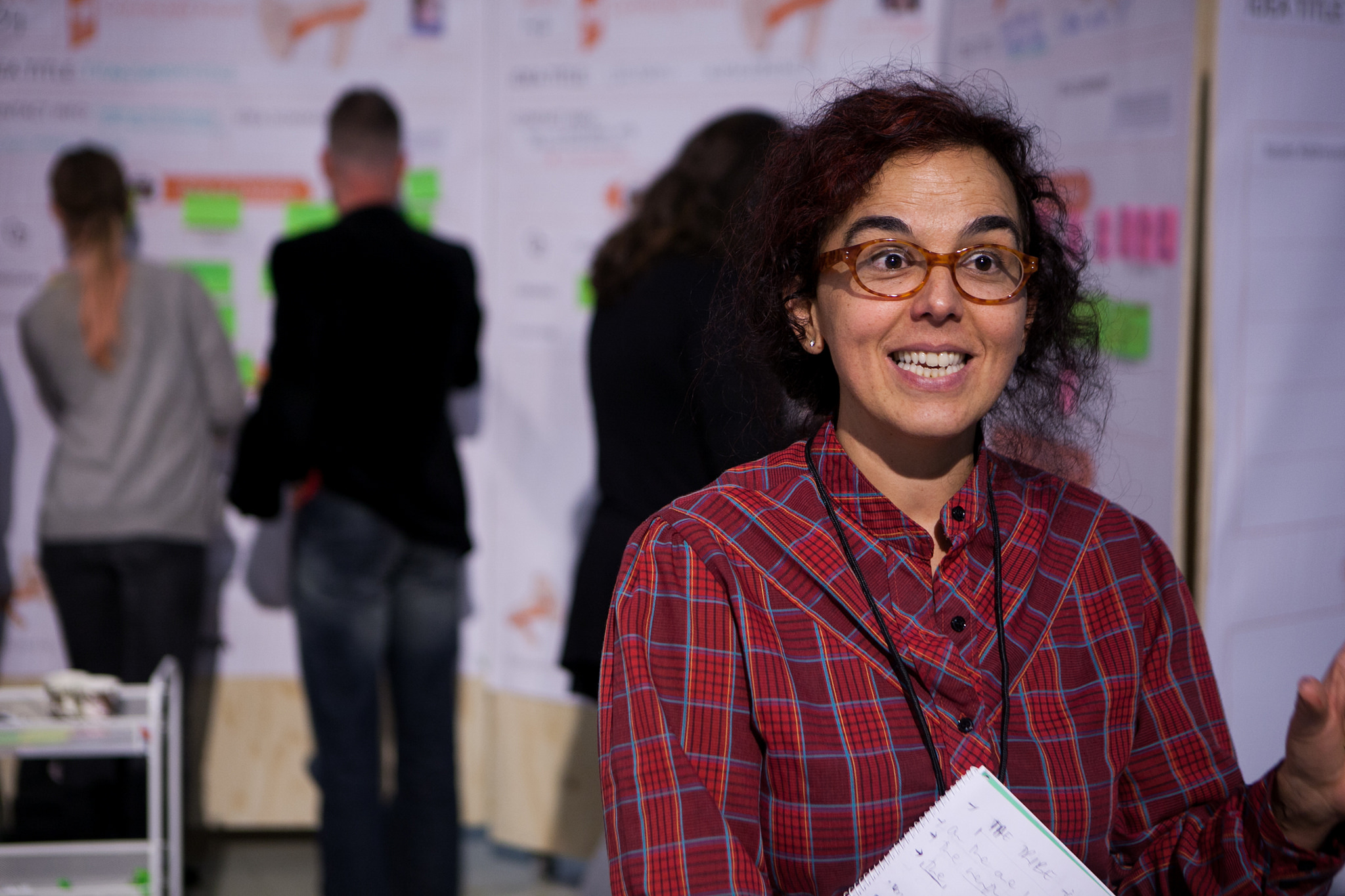 Silvia Nanclares at the Idea Camp 2015. Photo by Julio Albarrán.