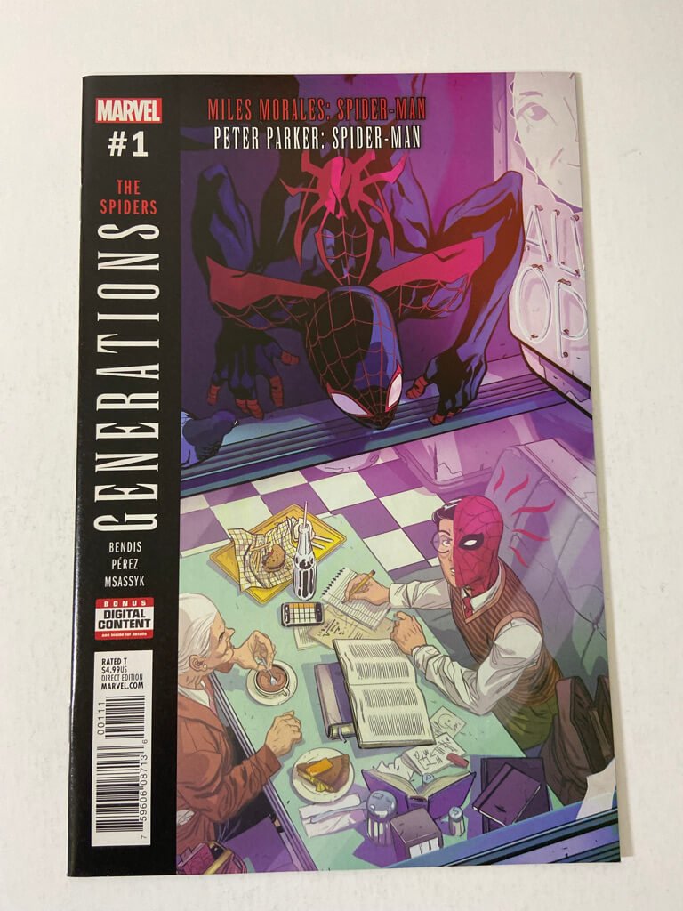 Generations The Spiders Miles Morales Peter Parker #1 NM — The Canadian  Comic Bin