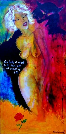 "Body language" 60 x 120 cm. SOLGT