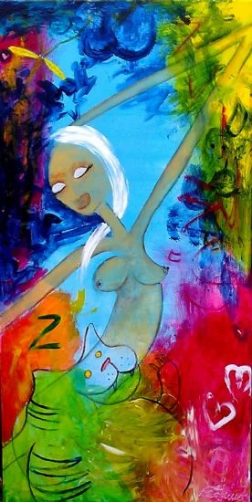 "Goodies" 60 x 120 cm. solgt