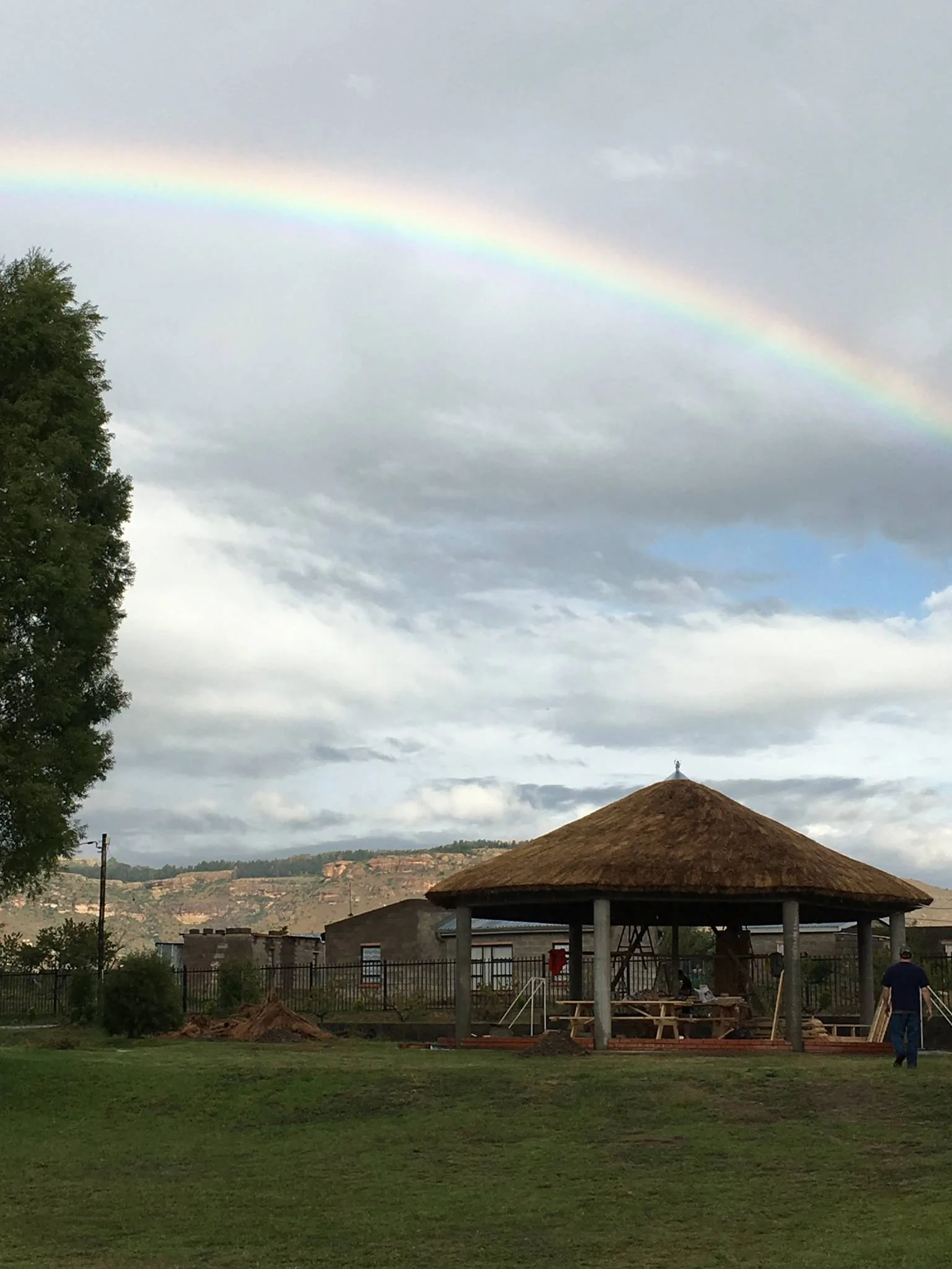 For years to come, may those who sit and swing or those who gather in community, know that they are resting in the promises of God as they use the Katleho Gazebo.