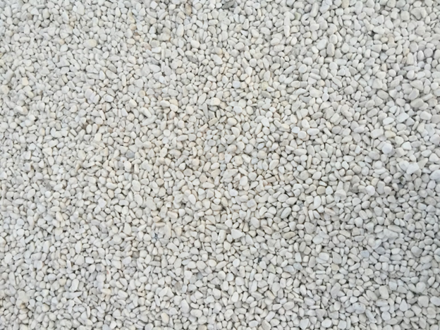 close up view of white gravel