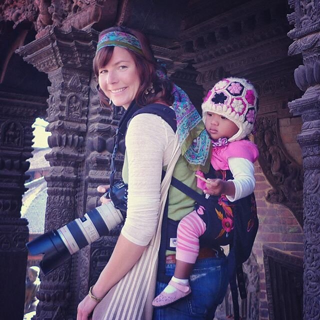 Just me, my girl, and a camera. ❤️Nine years ago.  #tbt #Nepal #momandme