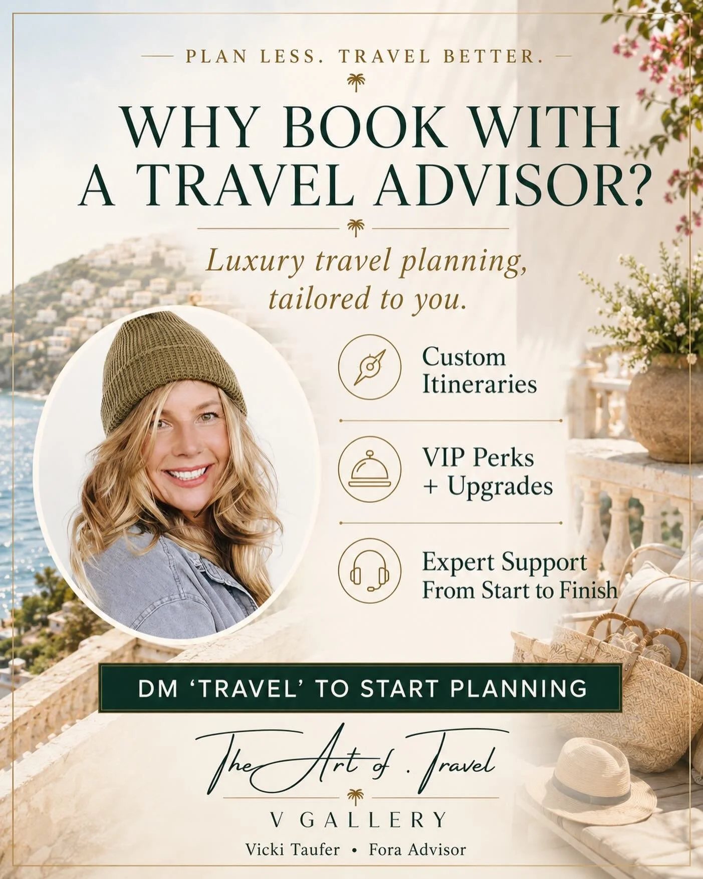 Booking online can look easy until you are
comparing resorts, room categories, reviews, flights,
transfers, and timing. That is where I come in. I help make travel planning feel personal, curated, and less stressful.
Whether it is a romantic getaway,