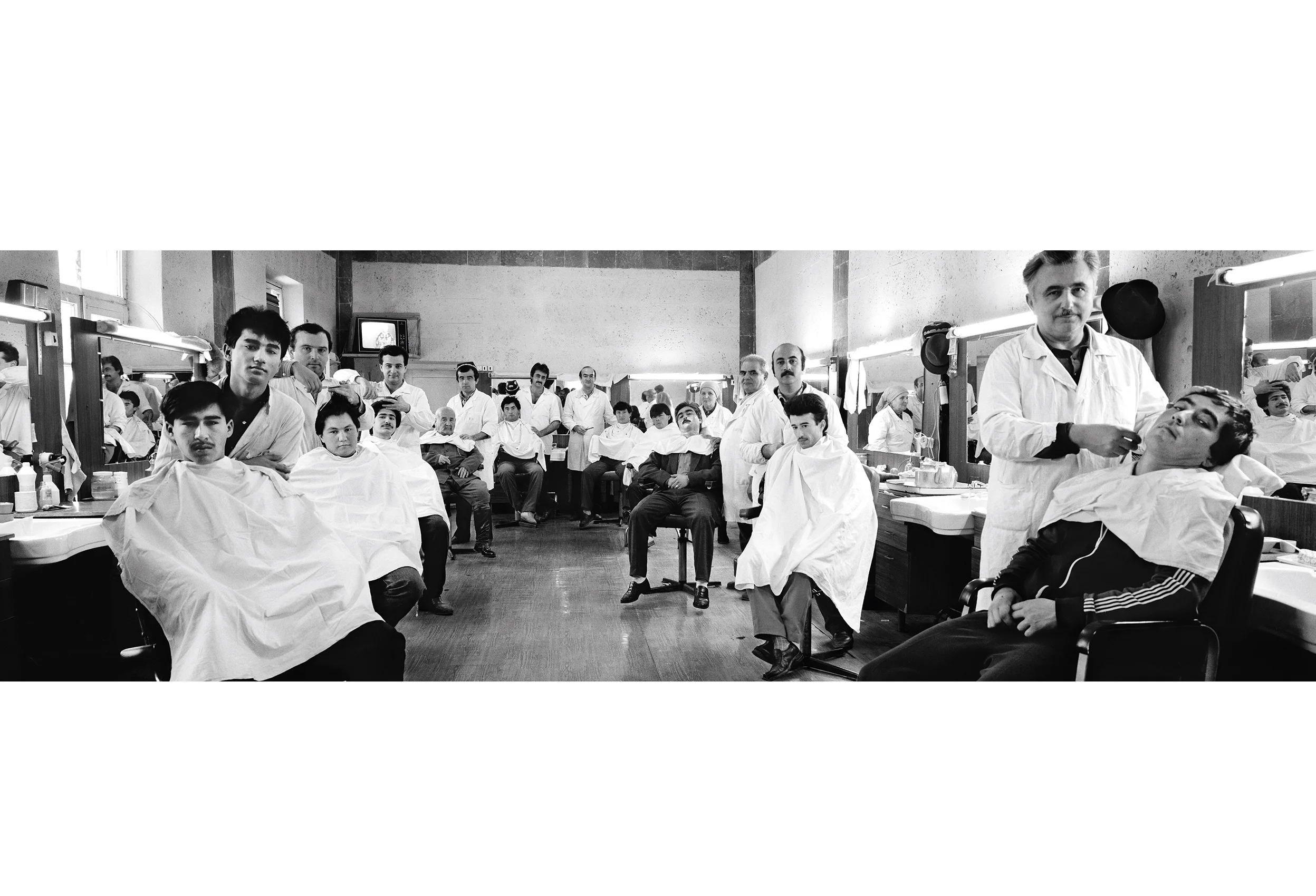 Barbershop, Leninabad, Tajikistan, 1989