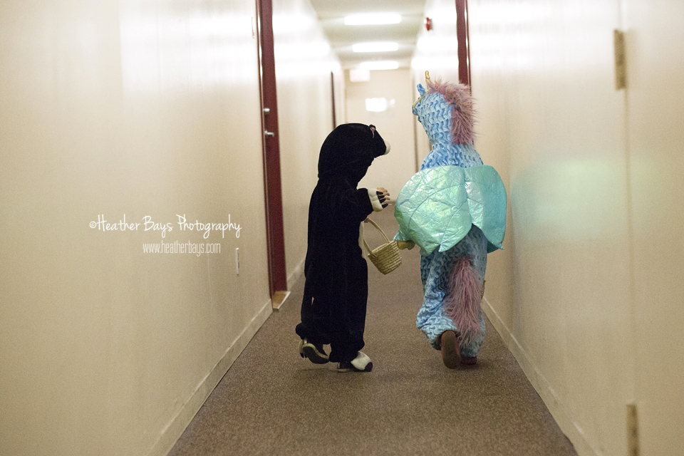 Trading treats. 