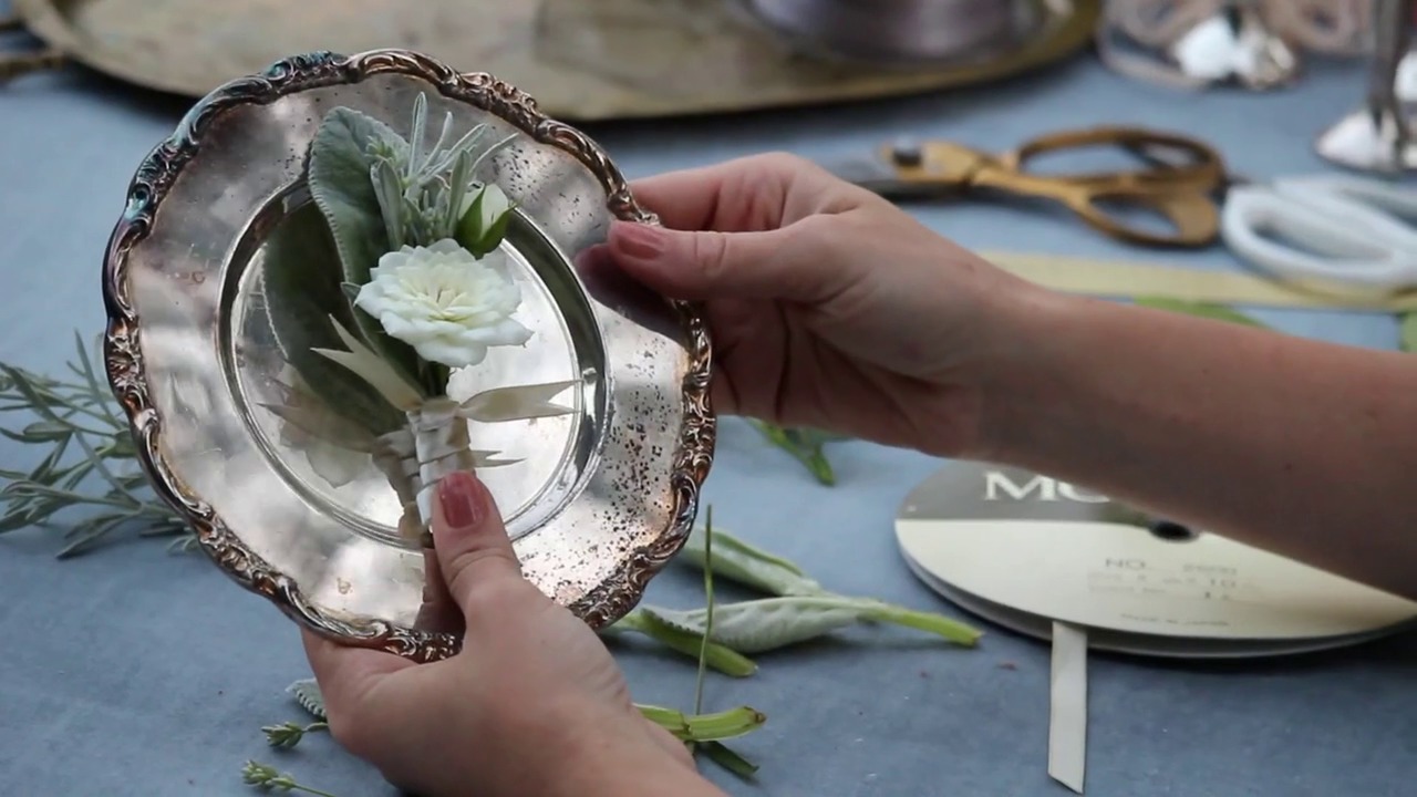 Lavender Boutonniere