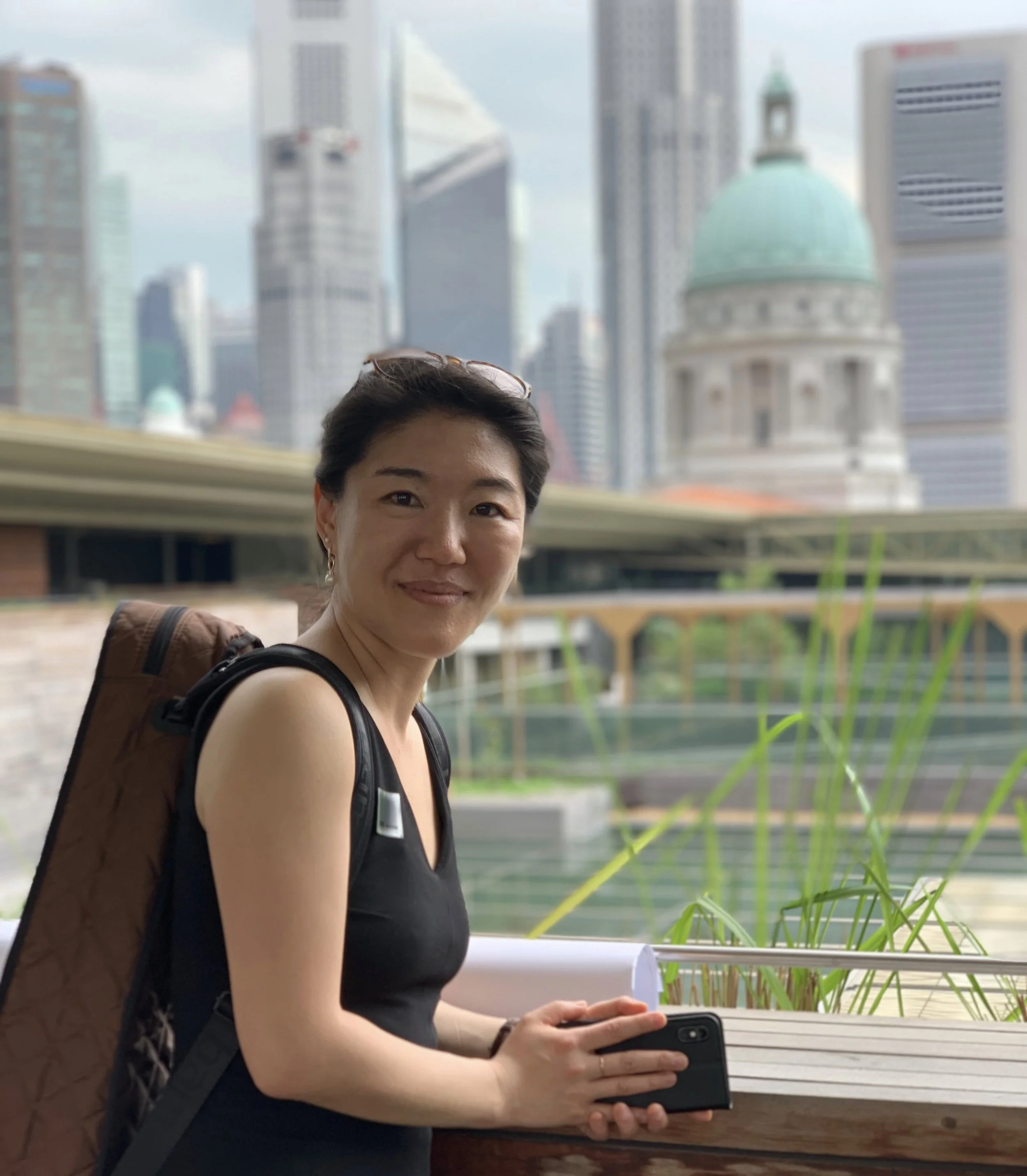 At the top of National Gallery of Singapore / March 2019