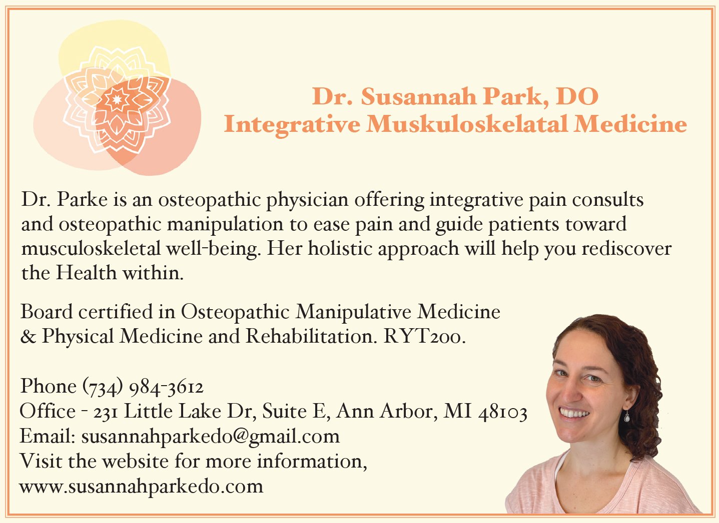 Integrative Muskuloskelatal female doctor