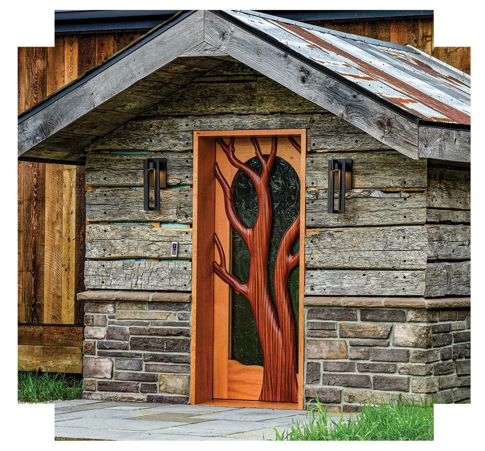 the front door at Sanctuary at Hope Farms