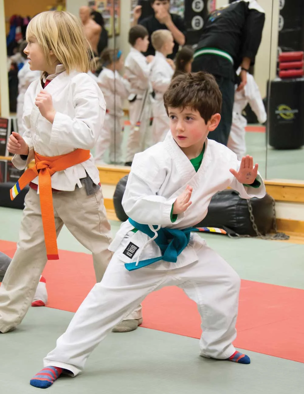 Ninja students improve their posture