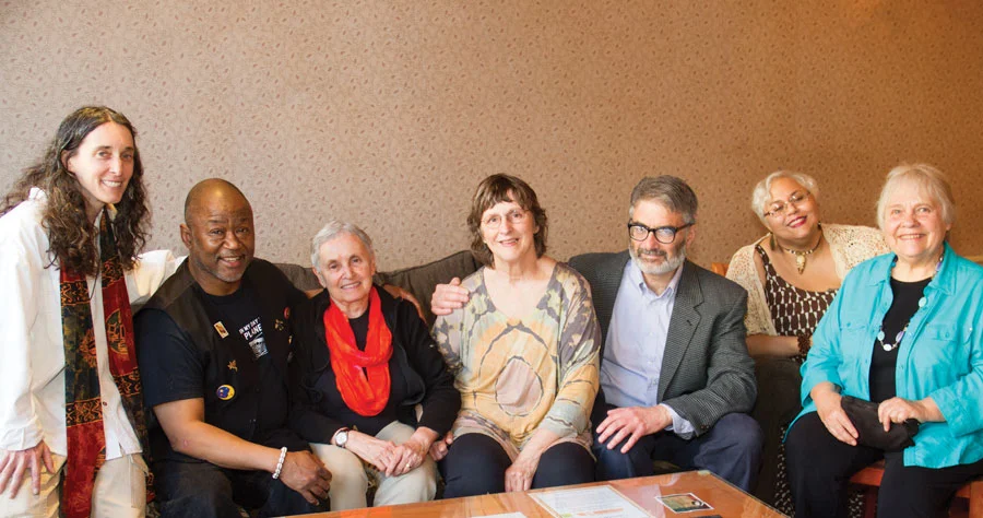 Pictured Above (Left to right): Jill Halpern, Darryl Mickels, Judy Schmidt, Laura Lee Hayes, Glen Modell, Elizabeth James, and Beverly Black 