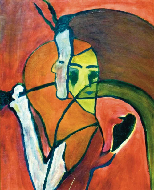 Artwork by Dino Lampron titled Alter Ego