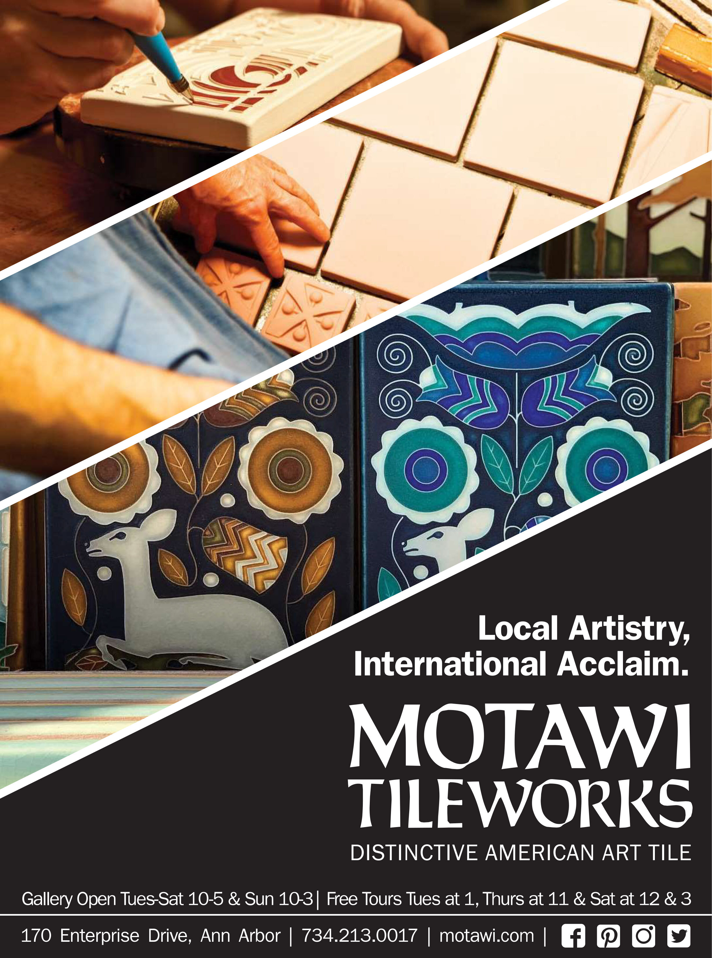Motawi Tileworks Local Craftswoman, Tile Works Ann Arbor Mi
