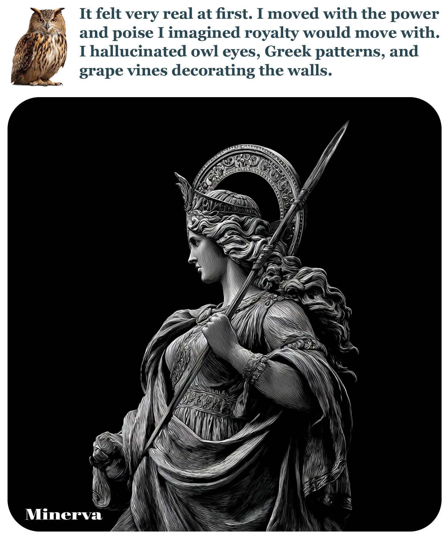 Becoming Athena:  An Experiment in Divine Possession