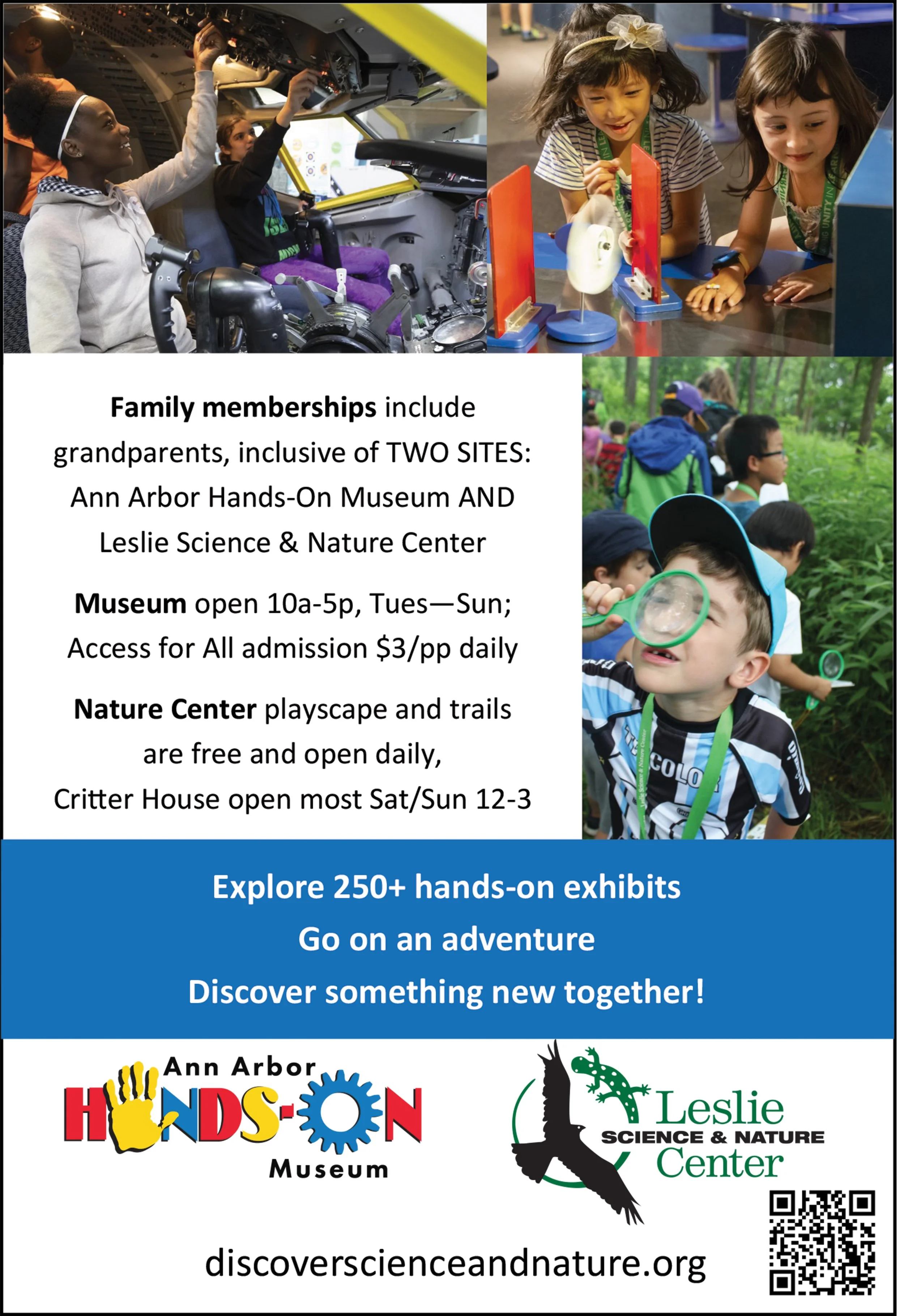 kids museum for science and nature in Ann Arbor