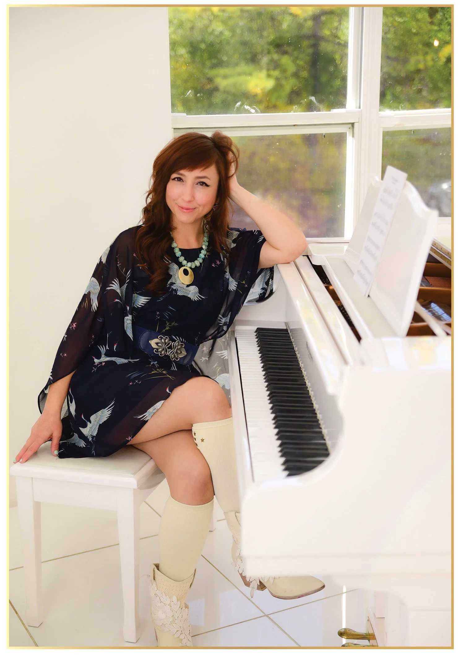 Erin Zindle at the piano