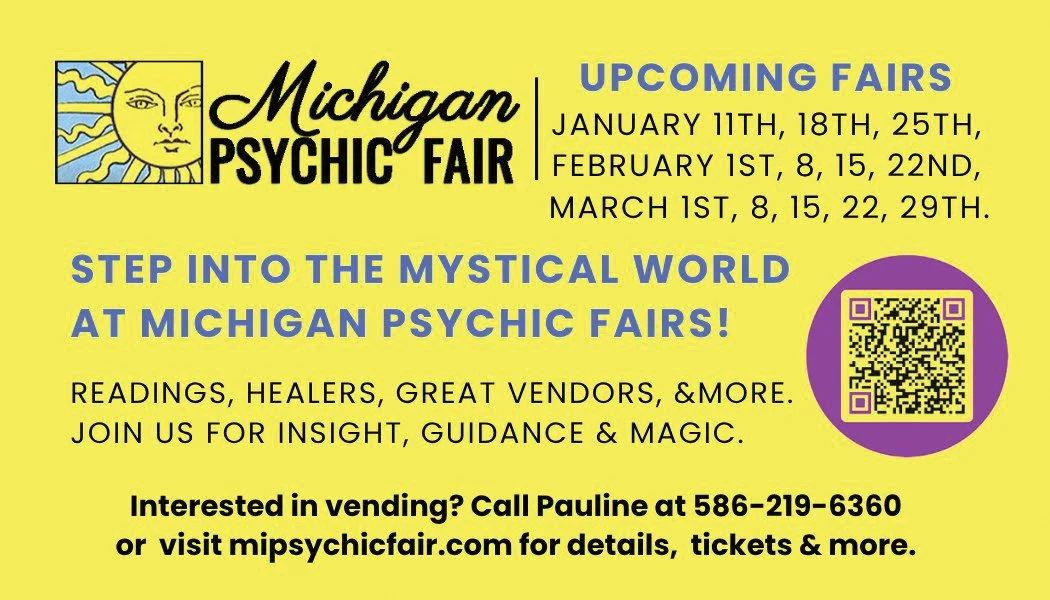 Upcoming psychic fairs in Southeastern Michigan