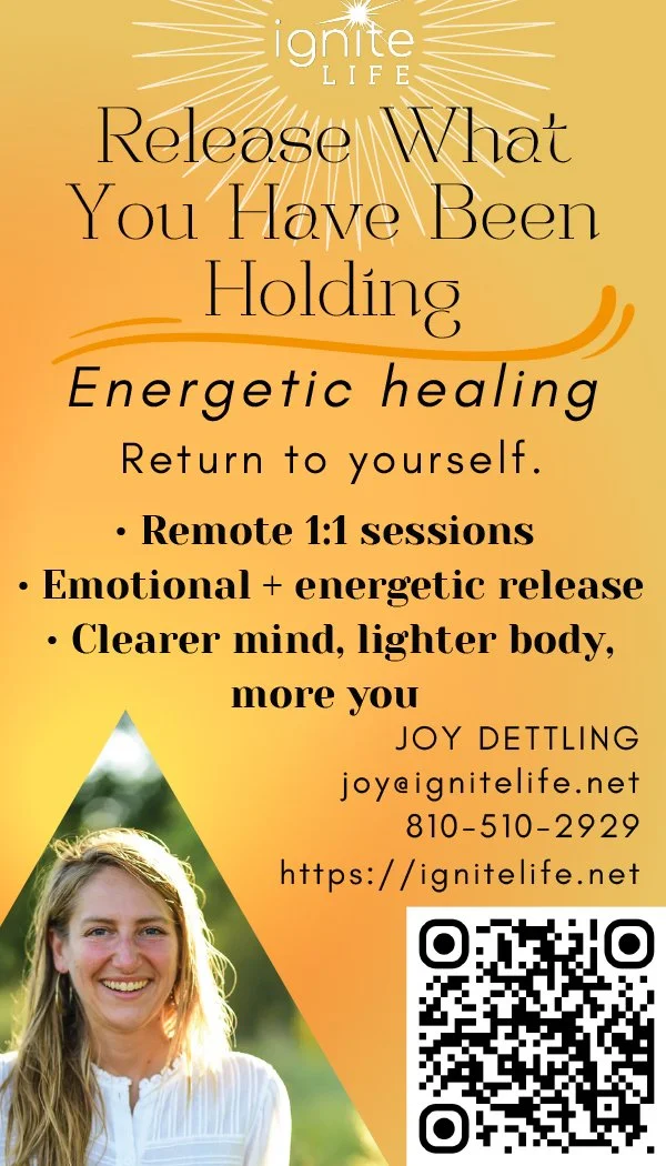 Energetic healing with Joy Dettling