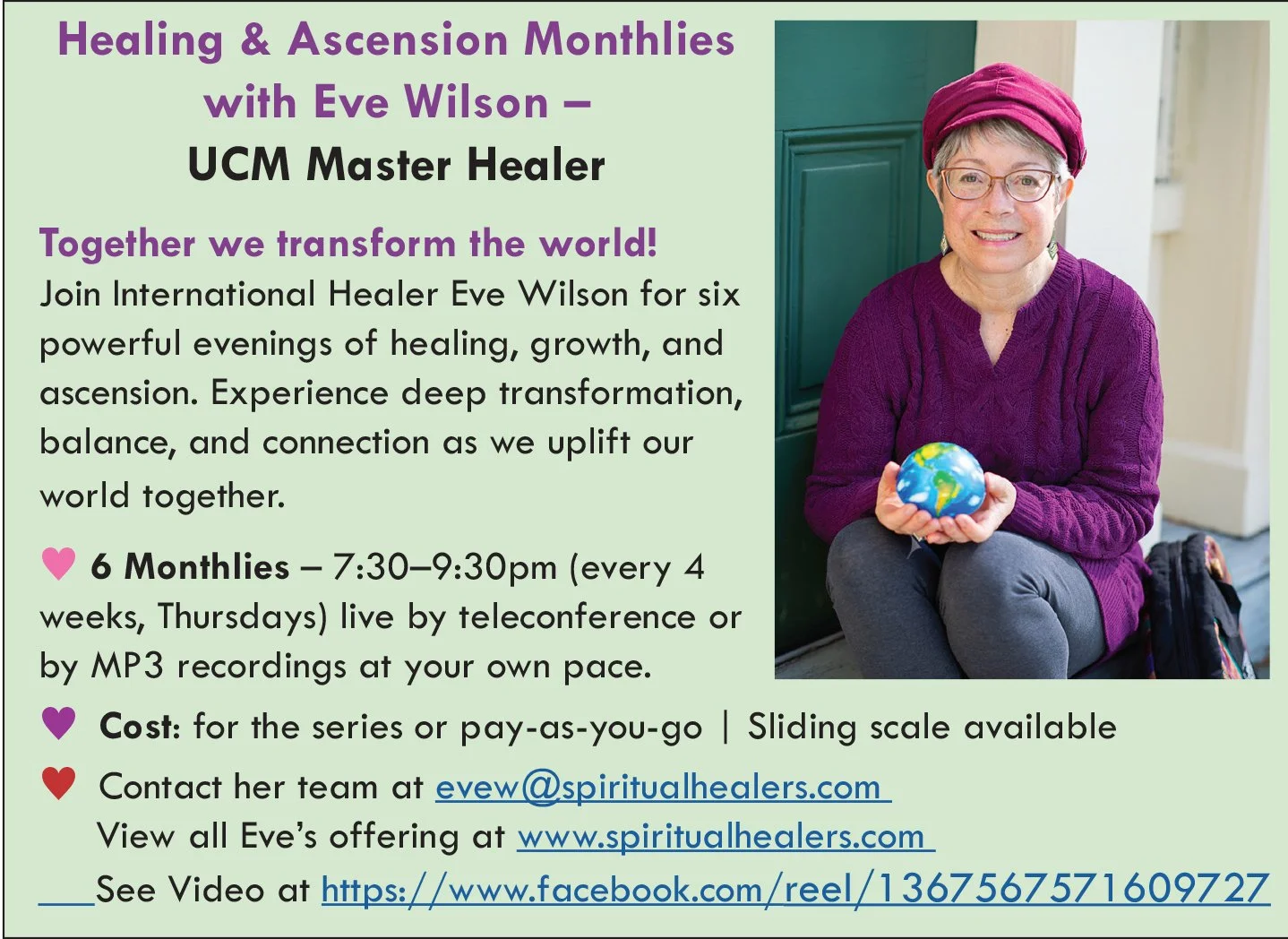 Eve Wilson, Master healer near Ann Arbor
