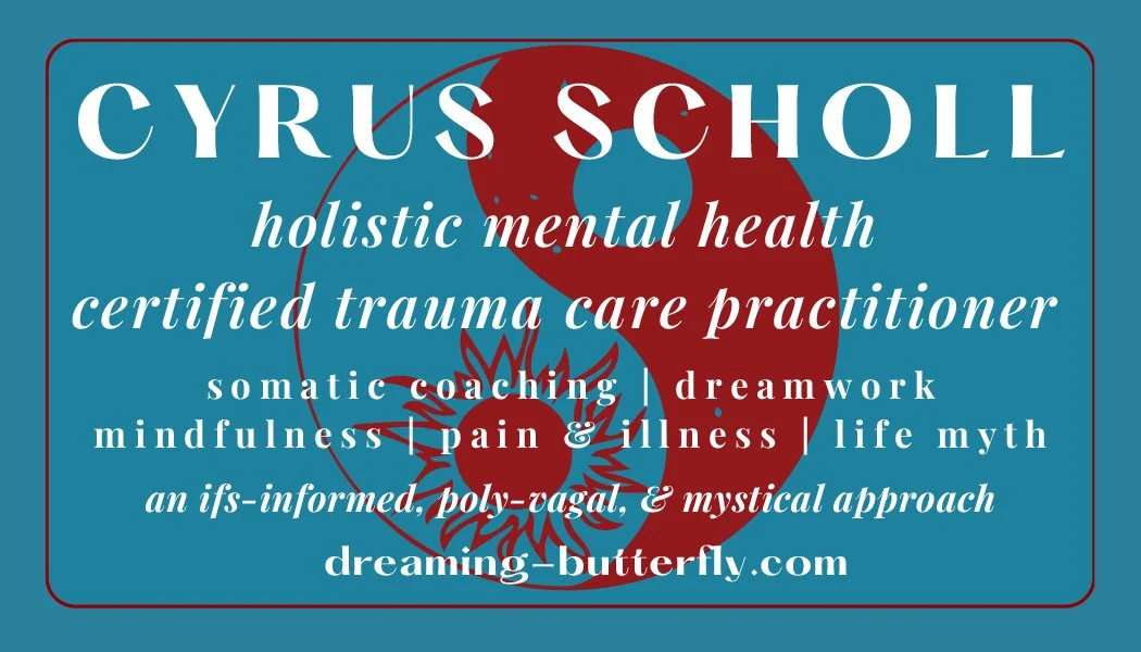 Cyris Scholl holistic mental heath practitioner certified in trauma care