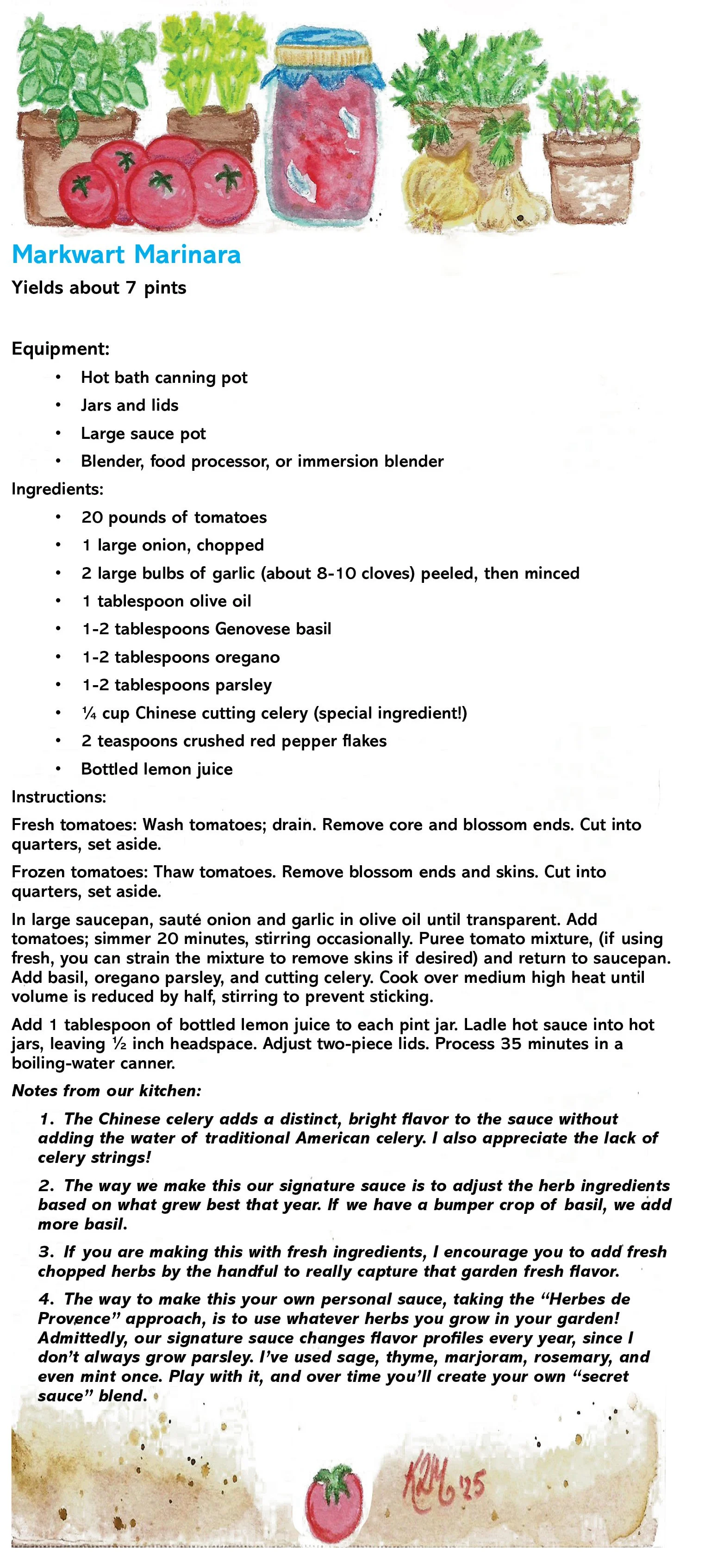 homemade winter canned marina sauce