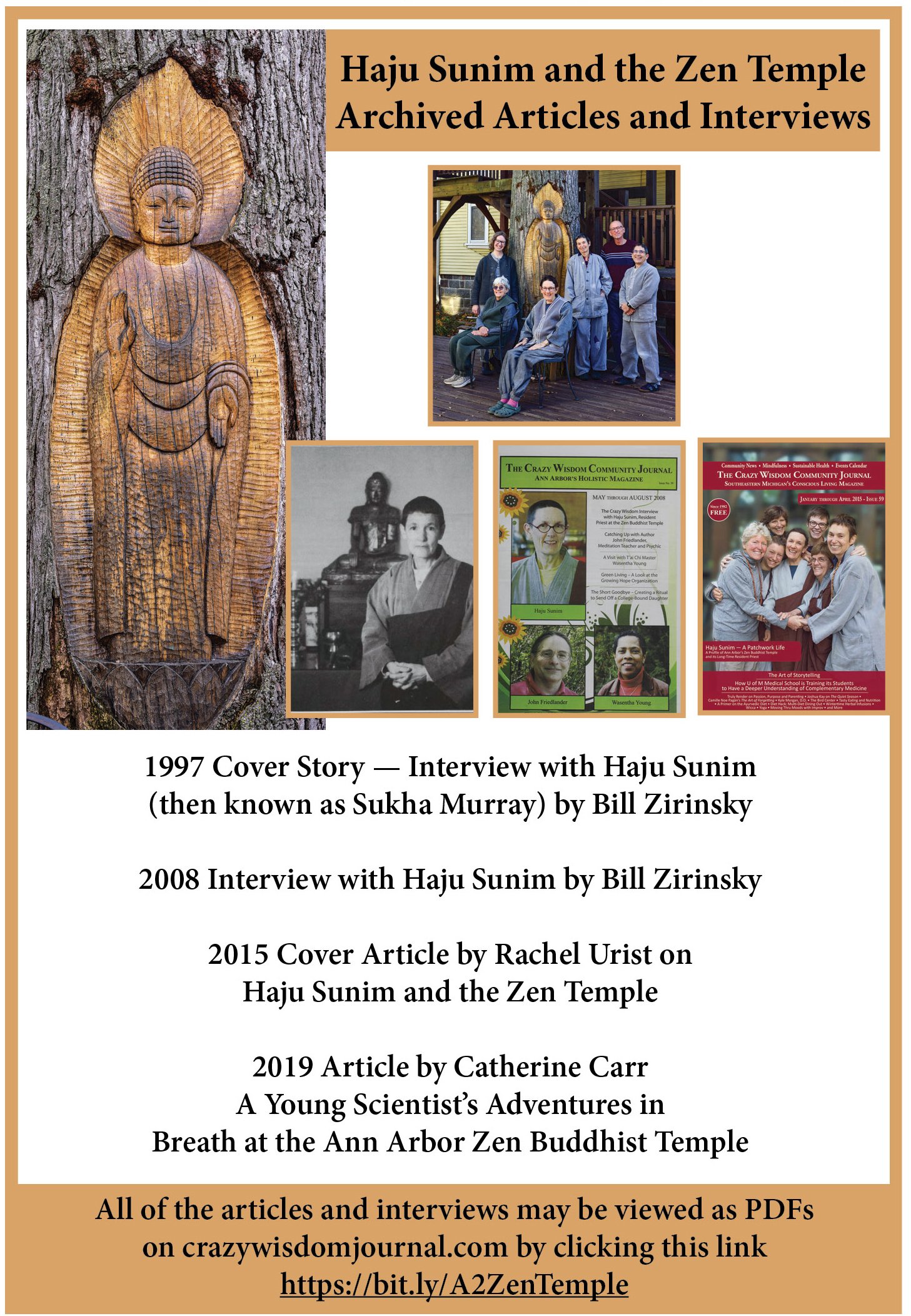 link to other articles about the Ann Arbor Zen Temple