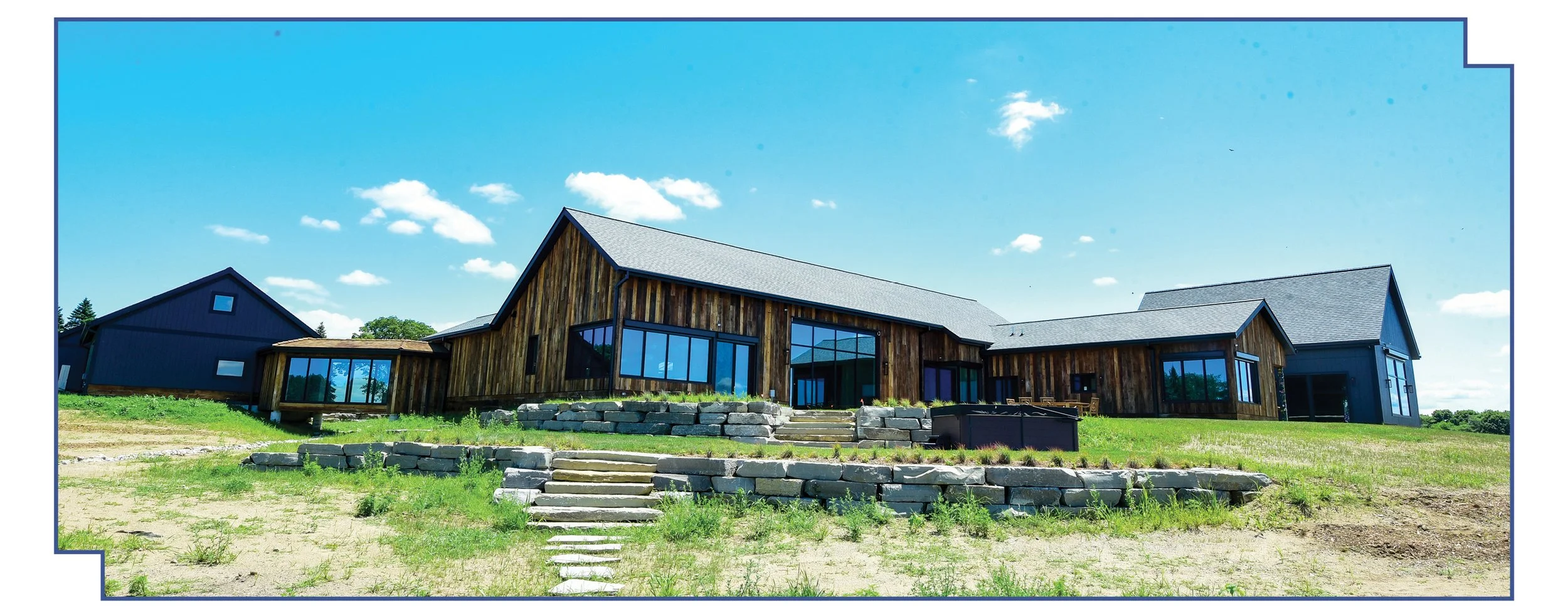 Back of main house at Sanctuary at Hope Farms