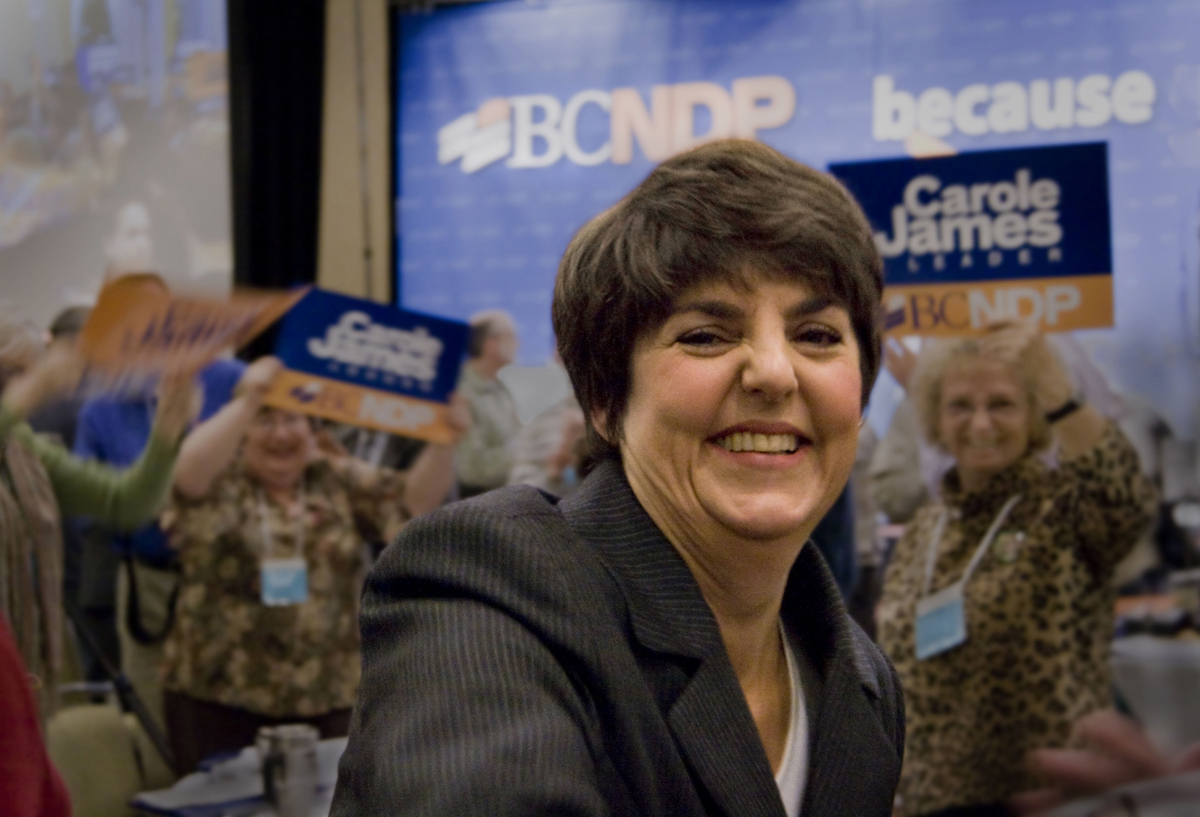 Carole James, former Leader NDP, Vancouver B.C.