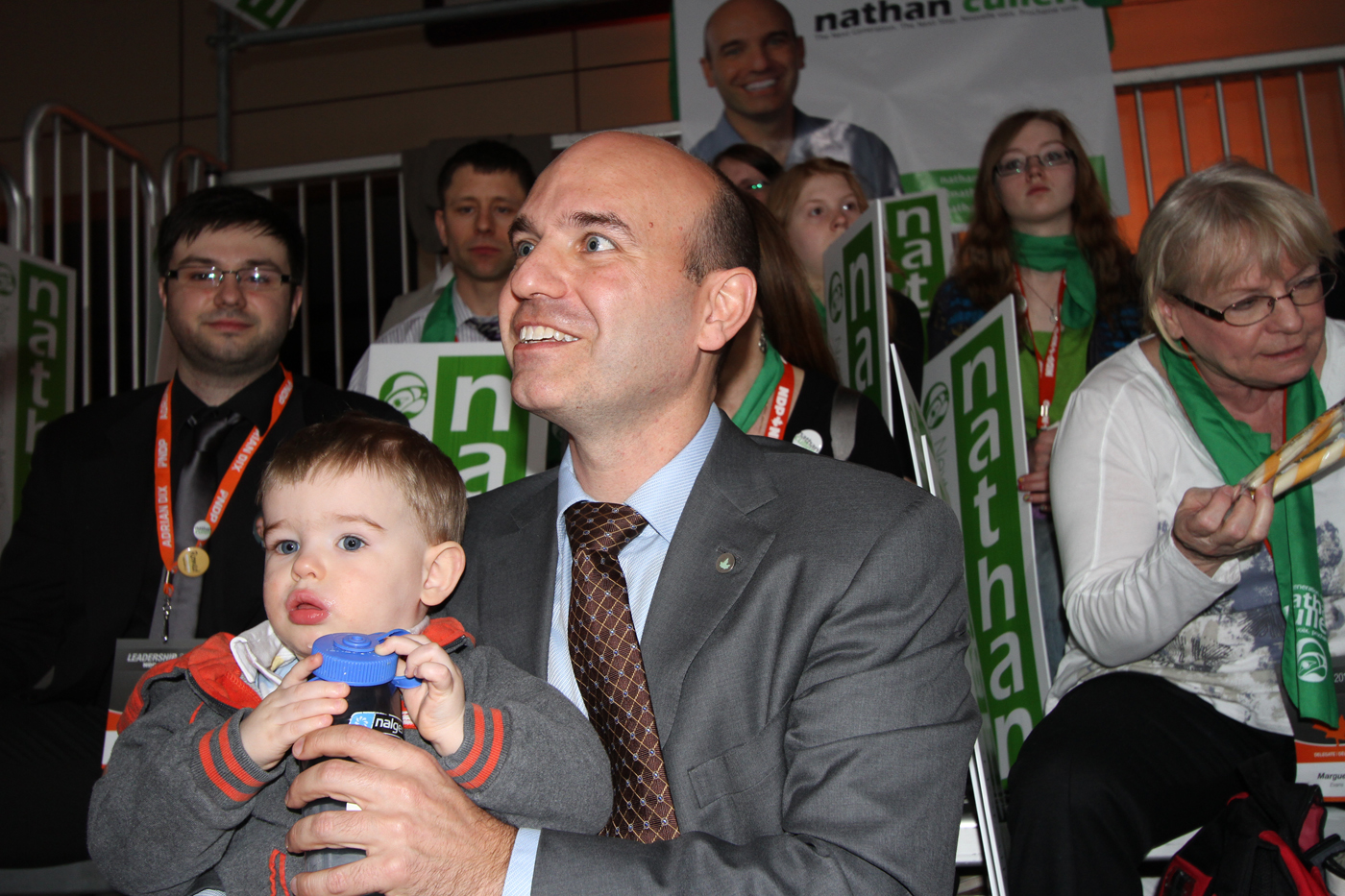 Nathan Cullen and son