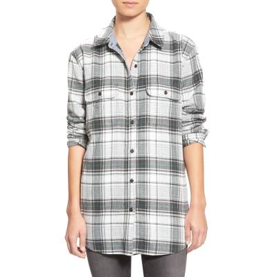 Treasure&Bond Plaid Flannel Tunic, XS, $78